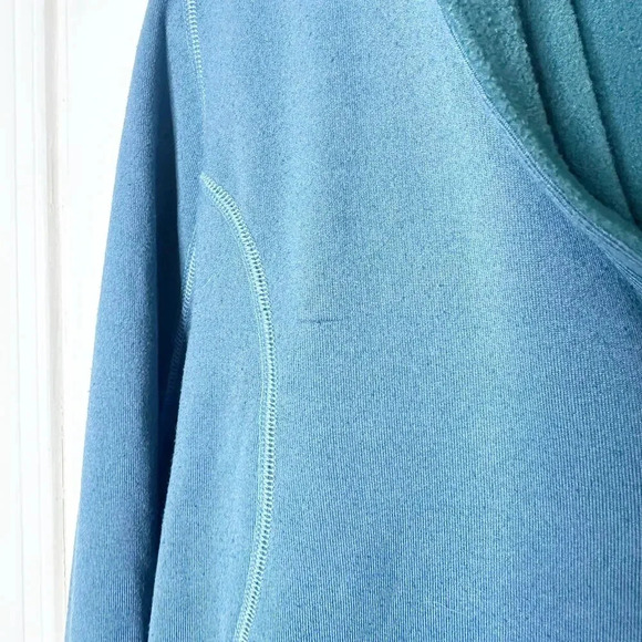 REI Size S Teal Blue Quarter Zip Fleece Lined Pullover Base Layer Gorpcore - Picture 5 of 5